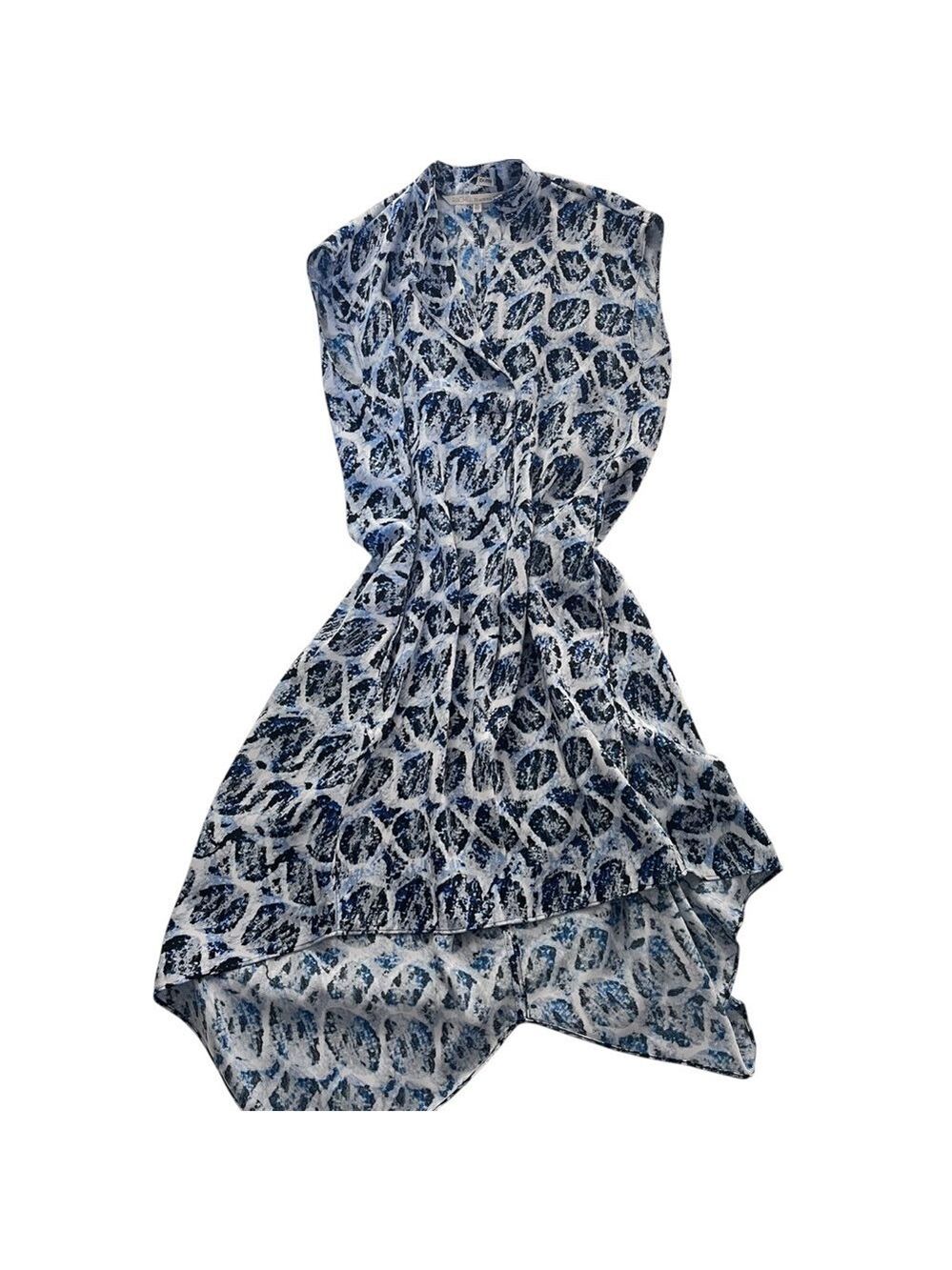 RACHEL Rachel Roy Abstract Waterfall High-Low Tunic Dress Oversized XS